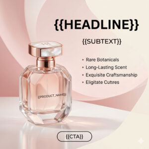 Ultra-Premium Perfume Flyer (Luxury Cosmetic Style – Editable Text)