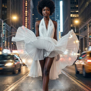 Avant-Garde Subway Dress Editorial