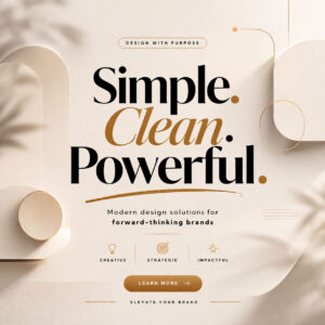 Minimalist Editorial Flyer (Soft Beige – Elegant Corporate Style)