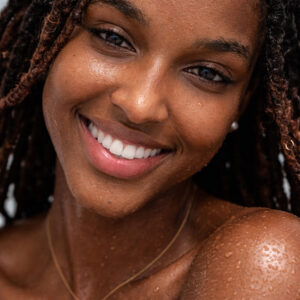 Wet Skin Cinematic Beauty Portrait
