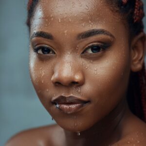 Cinematic Beauty Close-Up (Wet Look)