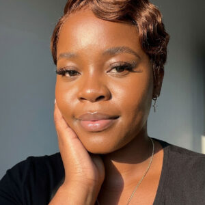 Golden Hour Pixie Cut Close-Up