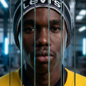 Reality Fragmented Glass Portrait