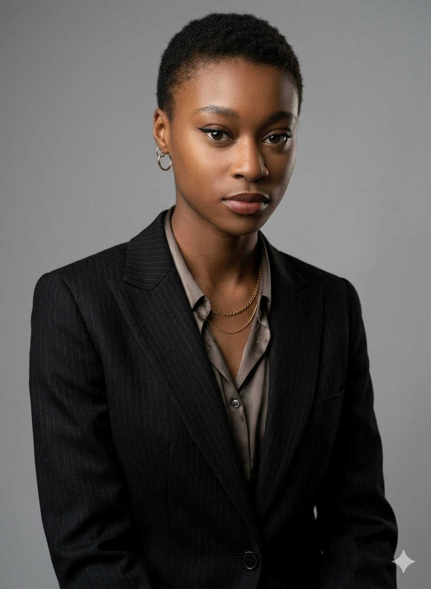 Luxury Studio Portrait with Soft Lighting